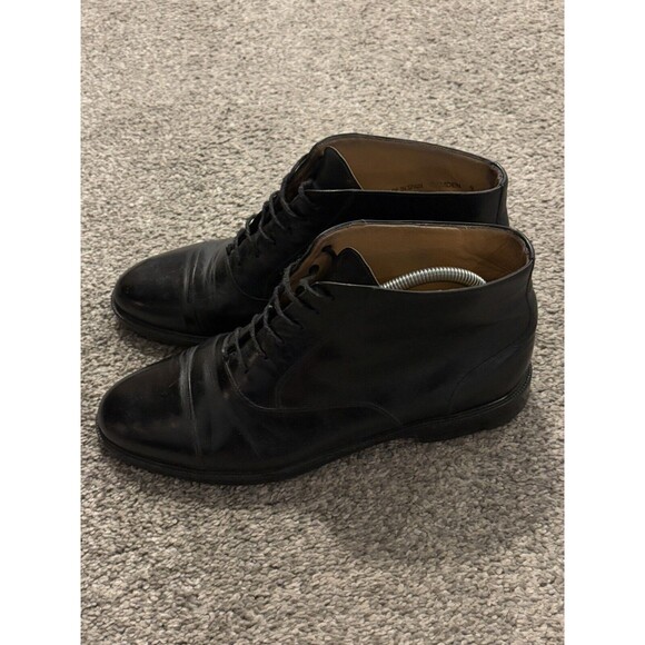 Mezlan Size 9 Camden Cap Toe Leather Black  Boots Shoes Ankle MEN\'S Spain main image 5